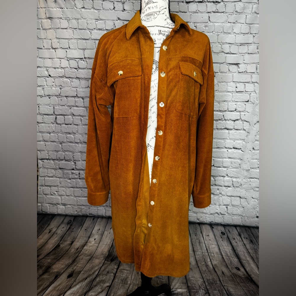Women's Lightly Ribbed Shacket - Picture 6 of 9